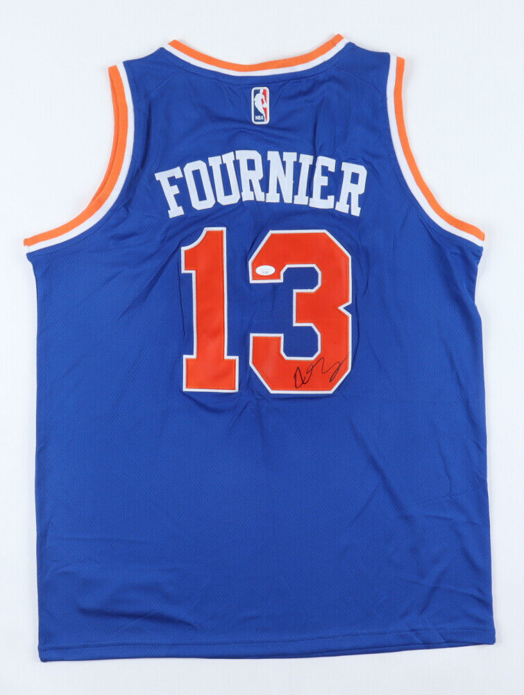 Evan Fournier Signed New York Knicks Jersey (JSA COA) 2012 1st Round Pick /Guard