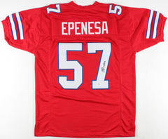 A. J. Epenesa Signed Buffalo Bills Jersey (Beckett COA) 2020 2nd Round Draft Pck