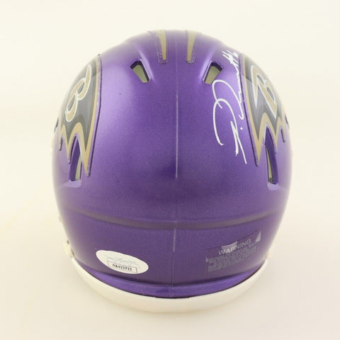 Patrick Queen Signed Baltimore Ravens Mini Helmet (JSA COA) 2020 1st Round Pk LB