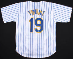 Robin Yount Signed Brewers Jersey JSA COA Hall of Famer / 2× AL MVP (1982,1989)