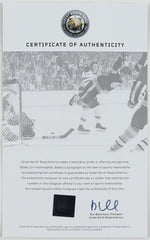 Bobby Orr Signed Official NHL Boston Bruin Logo Puck (Orr COA) 2xArt Ross Trophy
