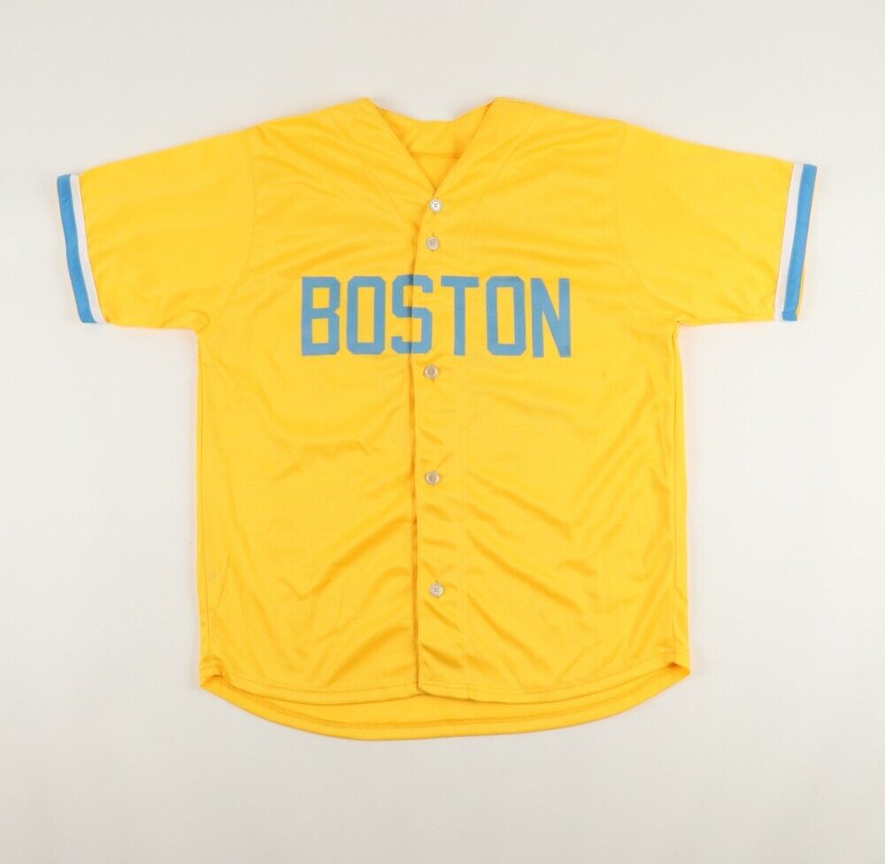 yellow boston red sox jersey