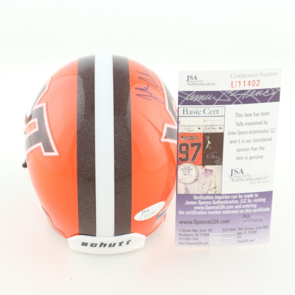 Josh Jackson Signed Virginia Tech Hokies Helmet (JSA COA)