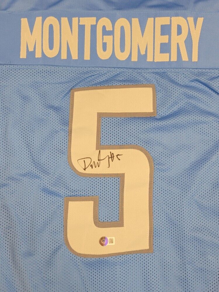 David Montgomery Signed Detroit Lions Jersey (Beckett) Iowa State Running Back