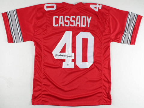 Hopalong Cassady Signed Ohio State Buckeyes Jersey (Beckett COA) Lions Halfback