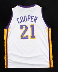 Michael Cooper Signed Los Angeles Lakers Jersey Inscribed "L.A. Lakers"  PSA COA