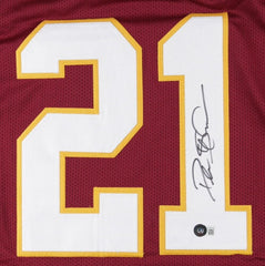 Deion Sanders Signed Washington Redskins Jersey (Beckett COA) All Pro Def. Back