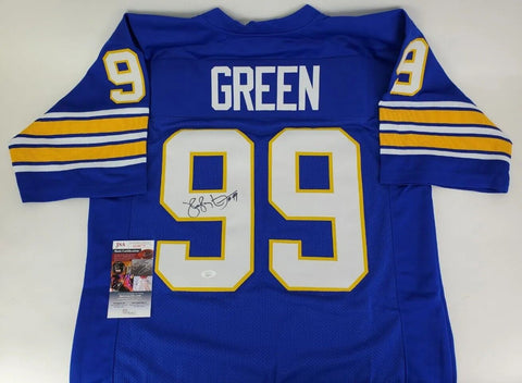 Hugh Green Signed Pitt Panthers Jersey (JSA COA) Tampa Bay 2xPro Bowl Linebacker
