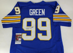 Hugh Green Signed Pitt Panthers Jersey (JSA COA) Tampa Bay 2xPro Bowl Linebacker