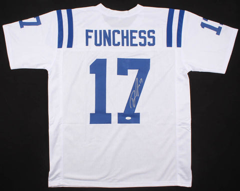 Devin Funchess Signed Indianapolis Colts Jersey (JSA COA) U of Michigan W.R