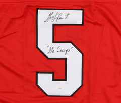 Garrison Hearst Signed Georgia Bulldogs Jersey Inscribed "Go Dawgs" (JSA COA) RB