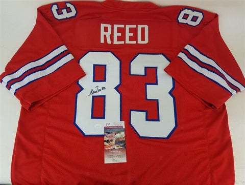 Andre Reed Signed Bills Jersey (JSA COA) 7×Pro Bowl (1988–1994) / NFL HOF 2006