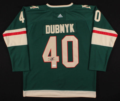Devan Dubnyk Signed Minnesota Wild Adidas Jersey (JSA COA) 14th Pk, 2004 Draft