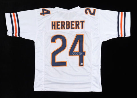 Khalil Herbert Signed  Chicago Bears Jersey (Beckett) 2nd Year Running Back