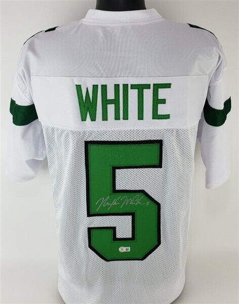 Mike White Signed New York Jets Jersey (Beckett) 2022 N.Y. Starting Qu –