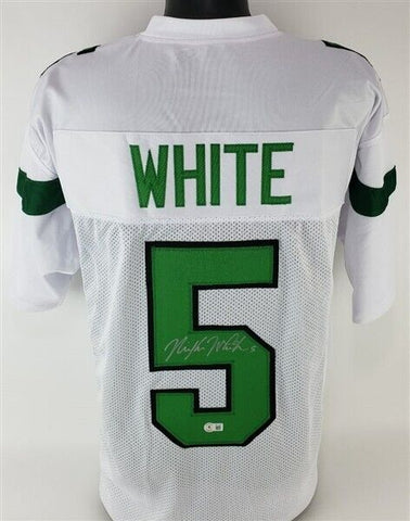 Mike White Signed New York Jets Jersey (Beckett) 2022 N.Y. Starting Quarterback