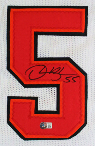 Derrick Brooks Signed Tampa Bay Buccaneers White Home Jersey (Beckett Hologram)