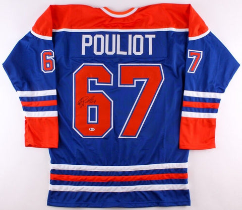 Benoit Pouliot Signed Oilers Jersey (Beckett COA) Playing career 2006–Now