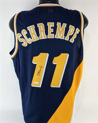 Detlef Schrempf Signed Indiana Pacers Jersey (JSA COA) 3xAll Star Forward