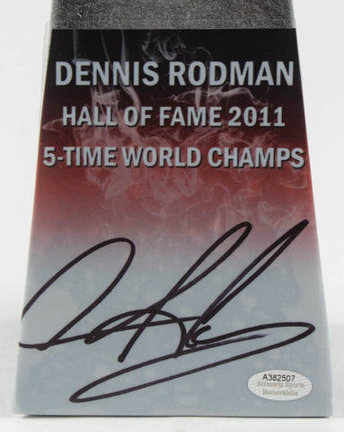 Dennis Rodman Signed Hall of Fame Championship Basketball Trophy (Schwartz COA)