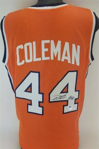 Derrick Coleman Signed Syracuse Orange Jersey (Pro Player COA)  #1 Pick 1990