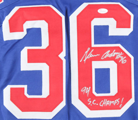 Glenn Anderson "94 SC Champs!" Signed New York Rangers Jersey (JSA COA) 6 S Cups