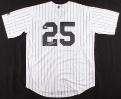 Gleyber Torres Signed New York Yankees Majestic MLB Style Jersey (Beckett COA)
