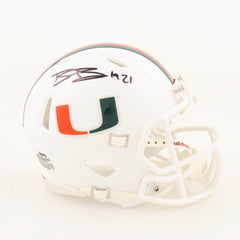 Bubba Bolden Signed Miami Hurricanes Speed Mini-Helmet (JSA COA) Seattle Seahawk