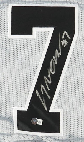 C. J. Stroud Signed Ohio State Buckeyes White Jersey (Beckett) 2021 Rose Bowl QB