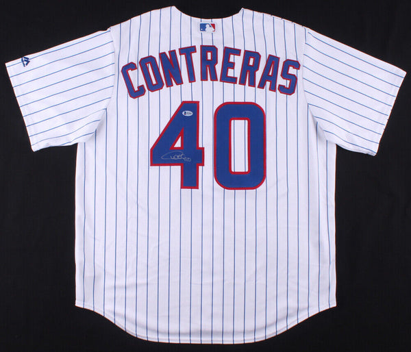 Willson Contreras Autographed Chicago Cubs Majestic Jersey - Beckett  Authentic at 's Sports Collectibles Store