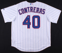 Willson Contreras Signed Cubs Majestic Jersey (Beckett) Chicago All Star Catcher