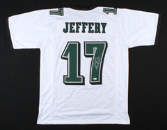 Alshon Jeffery Signed Philadelphia Eagles White Pro-Style Jersey (Beckett COA)