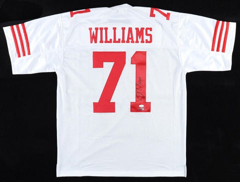 Trent Williams Signed San Francisco 49ers Jersey (JSA) 10xPro Bowl Off. Lineman