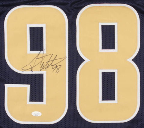 Grant Wistrom Signed St. Louis Rams Jersey (JSA COA) Super Bowl XXXIV Champion