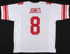 Daniel Jones Signed Giants Jersey (Beckett COA) New York 2019 #1 Draft Pick Q.B.