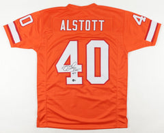 Mike Alstott Signed Tampa Bay Buccaneers Jersey (Beckett Hologram) 6×Pro Bowl FB