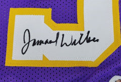 Jamaal Wilkes Signed Los Angeles Lakers Purple Home Picture Jersey (JSA COA)