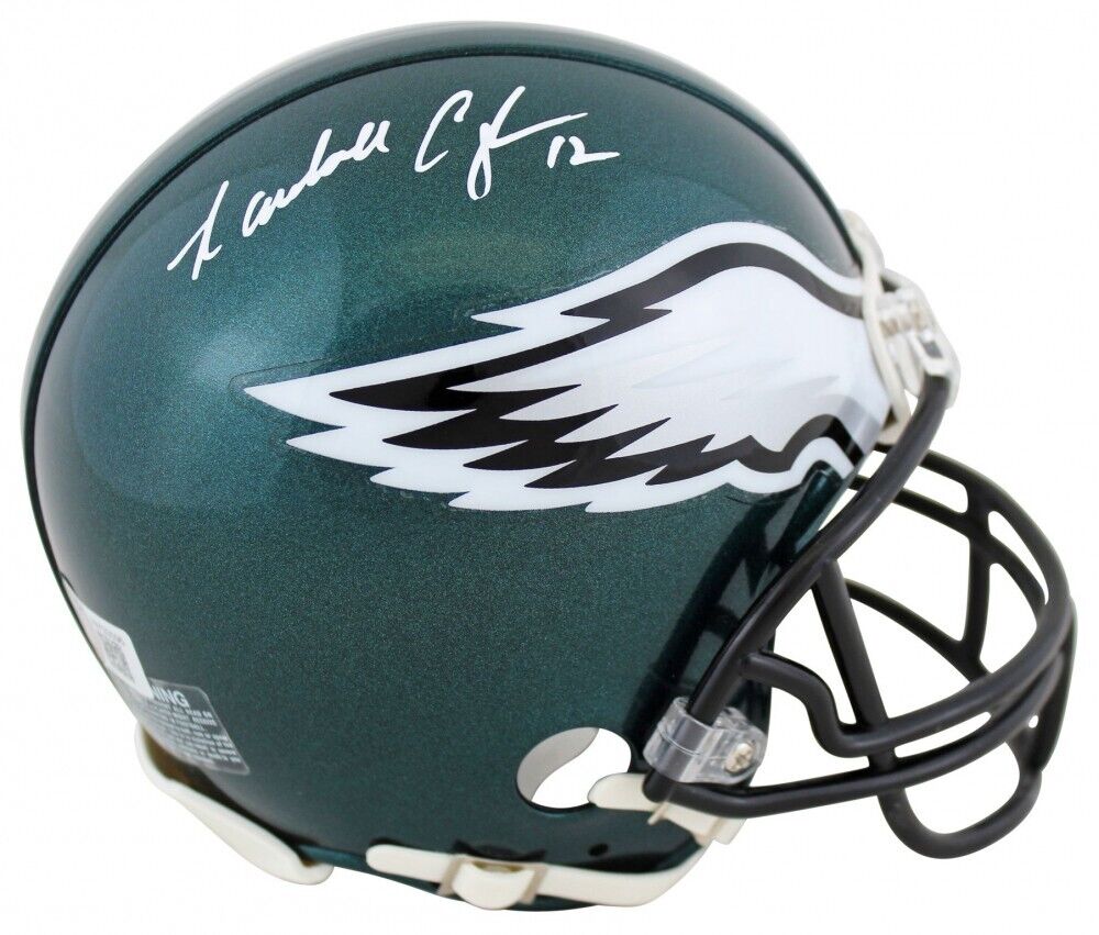 Randall Cunningham Signed Philadelphia Eagles Mini Helmet (Beckett) Pr –