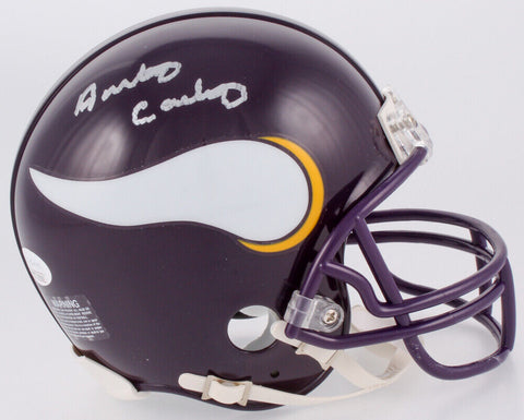 Anthony Carter Signed Vikings Mini-Helmet (JSA COA) 3× Pro Bowl (1987–1989) WR