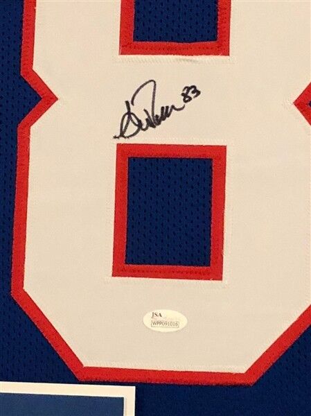 Andre Reed Autographed and Framed Blue Bills Jersey