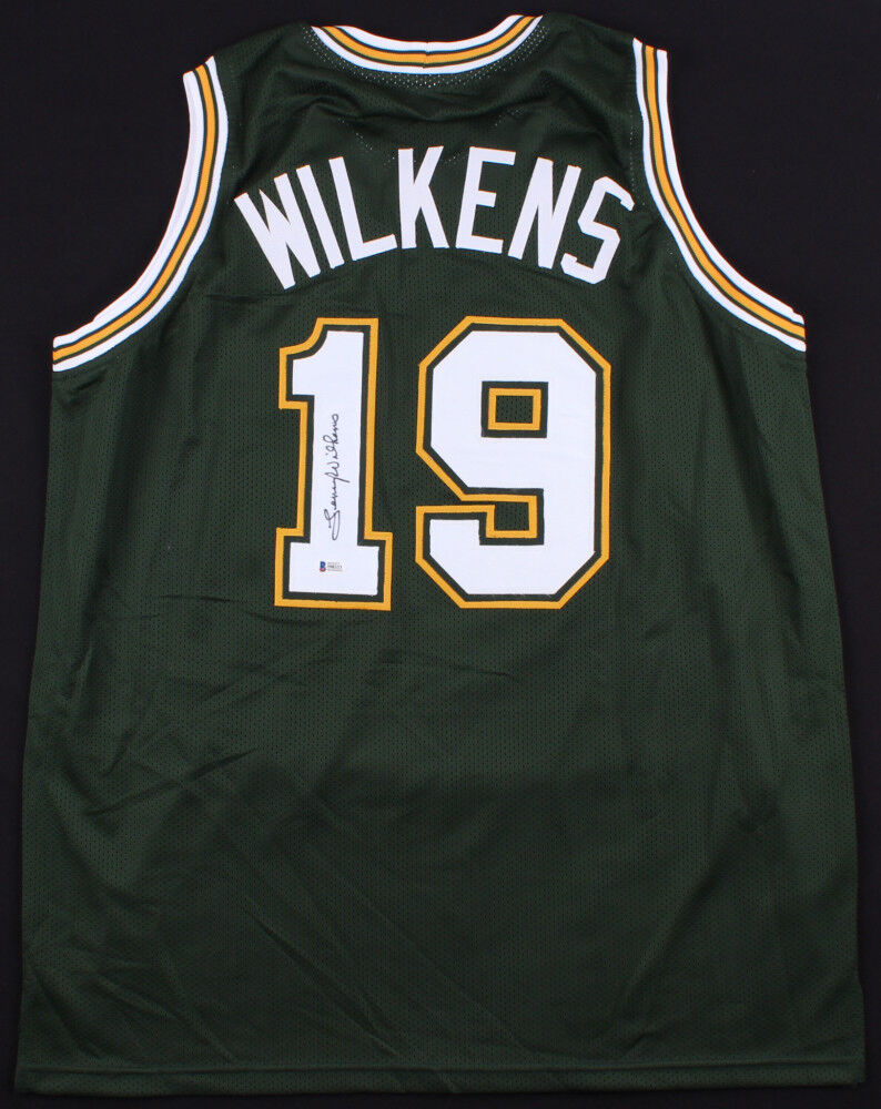 Lenny Wilkens Signed Seattle Supersonics Jersey (Beckett COA) 9x NBA All Star