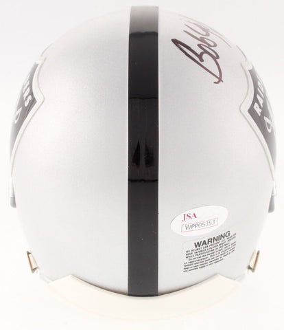 Bob Golic Signed Raiders Mini Helmet (JSA COA) 3xPro Bowl Defensive Tackle