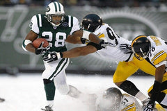 Curtis Martin Signed Wilson Super Grip NFL Football (Schwartz COA) Jets HOF R.B.