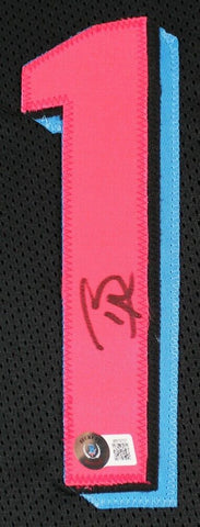 Bam Adebayo Signed Heat, Miami Vice Style Jersey (Beckett) 2017 1st Round Pick