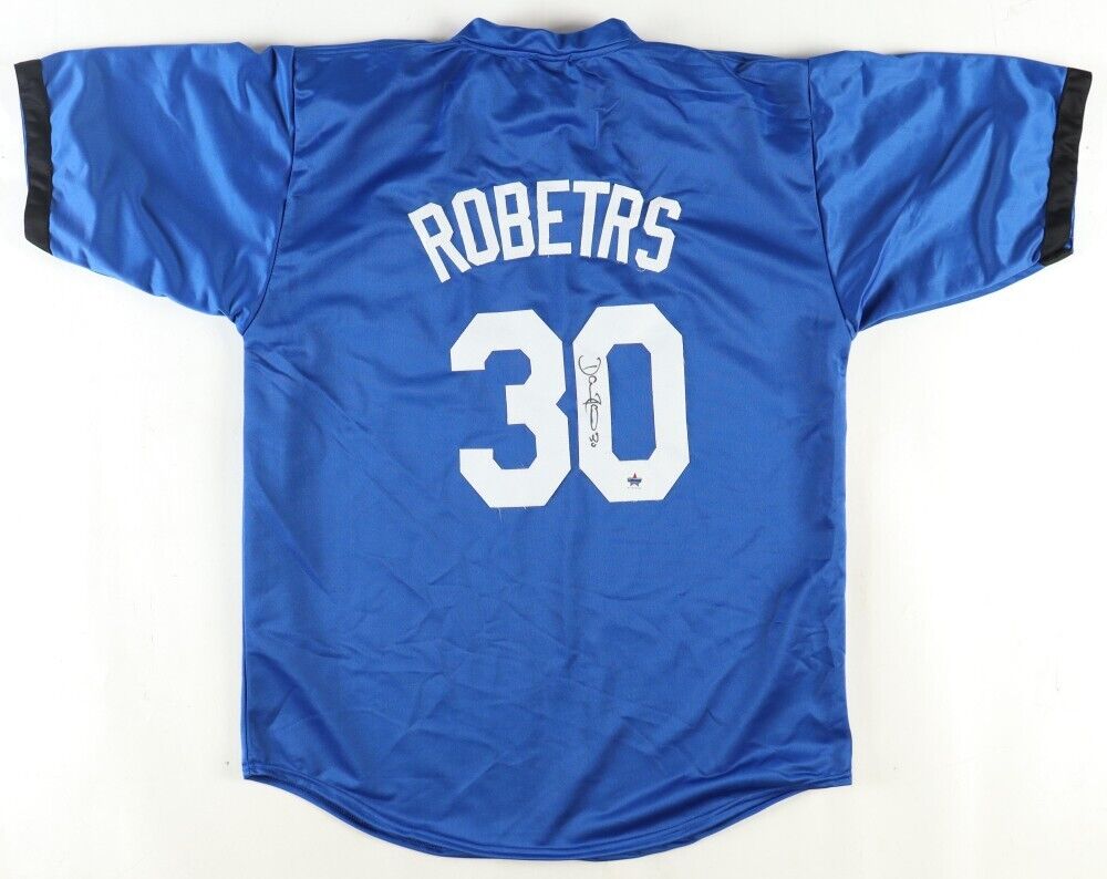 Dave Roberts Signed Dodgers City Blue Home Jersey (Gameday) Los Angele –