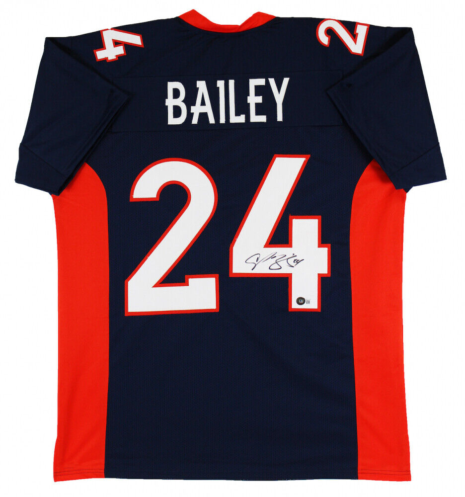 Champ Bailey Signed Denver Broncos Jersey (Beckett Holo) 12xPro Bowl D.B. H.O.F.