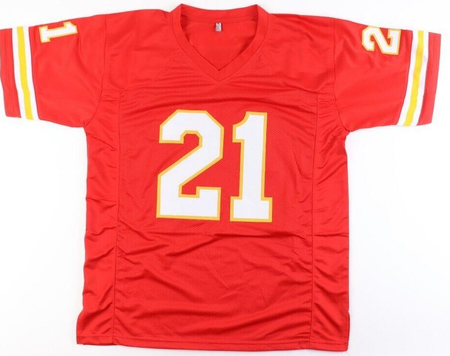 Mike Garrett Signed Kansas City Chiefs Jersey (Beckett) Super Bowl IV Champion