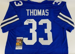 Duane Thomas Signed Dallas Cowboys Throwback Jersey (JSA COA)Super Bowl VI Champ