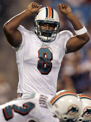 Daunte Culpepper Signed Full-Size End Zone Pylon (JSA) UCF, Vikings, Dolphins...
