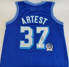 Ron Artest Signed Los Angeles Lakers Jersey (Beckett) AKA Meta World Peace